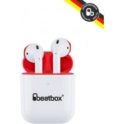 Наушники BeatBox PODS AIR 2 Wireless Charging White-Red Фото 4