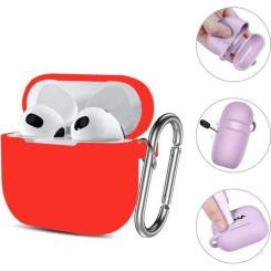 Чехол для наушников BeCover Silicon для Apple AirPods (3nd Gen) Red Фото 2