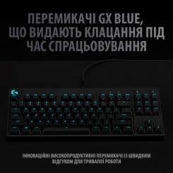 Клавиатура Logitech G PRO Mechanical Gaming USB UA Black Фото 2