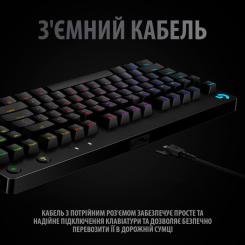 Клавиатура Logitech G PRO Mechanical Gaming USB UA Black Фото 5
