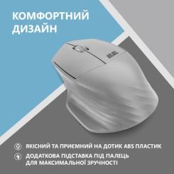 Мышка 2E MF280 Silent Wireless/Bluetooth Gray Фото 2