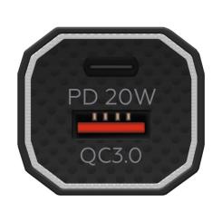 Зарядное устройство MAKE car 38W PD+QC Black Фото 1