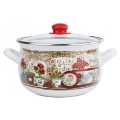 Кастрюля Gusto "Квітковий сад" 22 см 5,1 л Фото