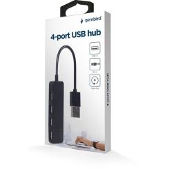 Концентратор Gembird USB 2.0 4 ports black Фото 2