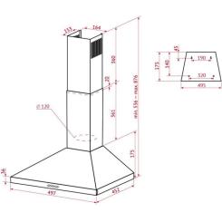 Вытяжка кухонная Perfelli K 5202 BL 700 LED Фото 10