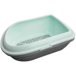 Туалет для кошек AnimAll CNR-130 із сіткою м'ятний Фото
