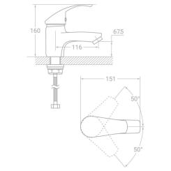 Смеситель TAU SL-2A143C Фото 1