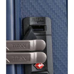 Чемодан Titan Compax Navy S USB Фото 6