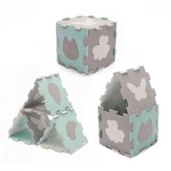 Детский коврик Kinderkraft Luno Shapes Mint 30 элементов Фото 2