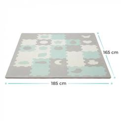 Детский коврик Kinderkraft Luno Shapes Mint 30 элементов Фото 4