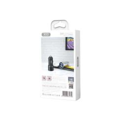 Зарядное устройство XO CC30 Metal Car Charger Black Фото 1