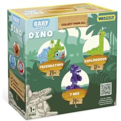Конструктор Wader Baby Blocks Діно - стегозавр Фото 2