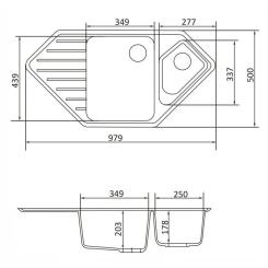 Мойка кухонная GRANADO IBIZA gris Фото 7