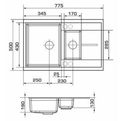 Мойка кухонная GRANADO LEON marron Фото 4