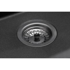 Мойка кухонная GRANADO Under top black shine Фото 3