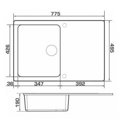 Мойка кухонная GRANADO VIGO white Фото 5