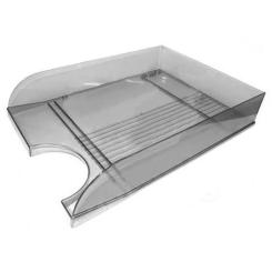 Лоток для бумаг Economix горизонтальный пластик, дымчатый Фото