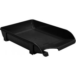 Лоток для бумаг Economix горизонтальный пластик, черный Фото