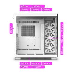 Корпус для ПК NZXT H9 Flow Edition White Фото 7