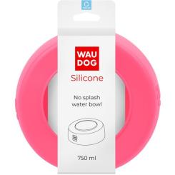 Посуда для собак WAUDOG Silicone Миска-непроливайка 750 мл рожева Фото 3