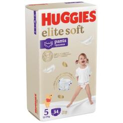 Подгузники Huggies Elite Soft 5 (12-17кг) Mega 34 шт Фото 2