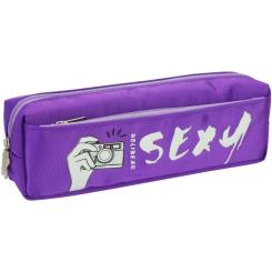 Пенал Cool For School 2 отделения Пурпурный Фото