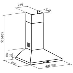 Вытяжка кухонная GRANADO Burgos 1603-700 black Фото 6