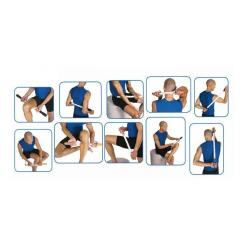 Масажный ролик PowerPlay Massage Bar 4024 Жовтий Фото 6