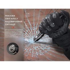 Тактическая ручка Fenix T6 з ліхтариком Black Фото 7
