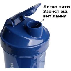 Шейкер спортивный SmartShake Lite 1000ml Glossy-Navy Blue Фото 2
