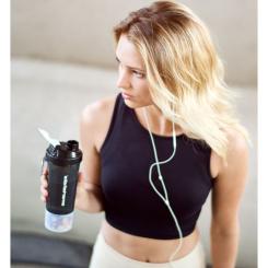 Шейкер спортивный SmartShake Slim 500ml Gray Фото 3