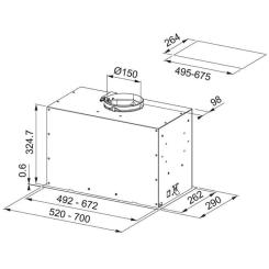 Вытяжка кухонная Franke FBFE BK MATT A52 Фото 3