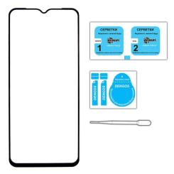 Стекло защитное Dengos Full Glue Nokia C32 (black) Фото 2