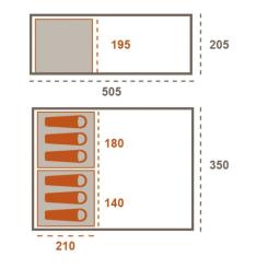 Палатка Grand Canyon Helena 6 Mojave Desert Фото 2