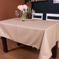 Скатерть MirSon Бавовна №002 Beige Strong 100x130 см Фото
