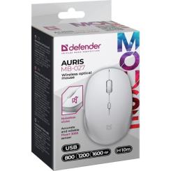 Мышка Defender Auris MB-027 Silent Wireless White Фото 4