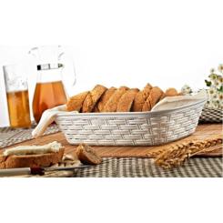 Хлебница Irak Plastik 2,5 л під ротанг бежева Фото 1