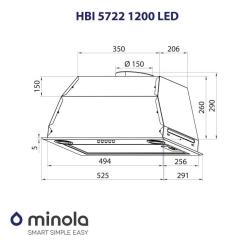 Вытяжка кухонная Minola HBI 5722 BL 1200 LED Фото 9