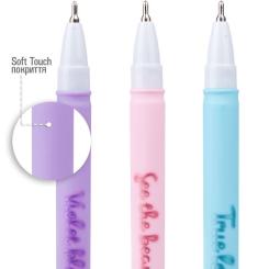 Ручка шариковая Yes Glam 0,7 мм синяя Фото 2