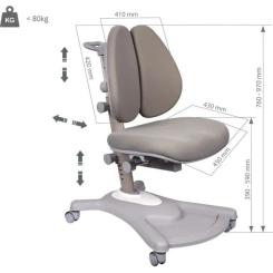 Детское кресло FunDesk Fortuna Grey Фото 8