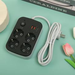 Сетевой фильтр питания XoKo XK-SP-4-2-1-BK Фото 1