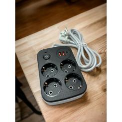 Сетевой фильтр питания XoKo XK-SP-4-2-1-BK Фото 4