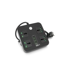 Сетевой фильтр питания Voltronic TВ-Т90, 4роз, 3*USB Black Фото 1