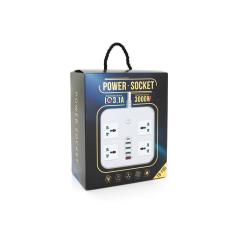 Сетевой фильтр питания Voltronic TВ-Т90, 4роз, 3*USB Black Фото 4