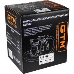 Краскопульт GTM SG500 500Вт, 800мл/хв Фото 5