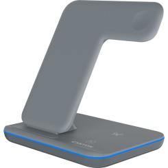 Зарядное устройство Canyon WS-303, 3in1 Wireless Dark Grey Фото 1