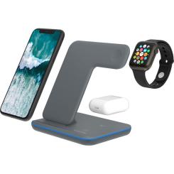 Зарядное устройство Canyon WS-303, 3in1 Wireless Dark Grey Фото 5