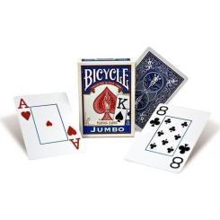 Карты игральные Bicycle Rider Back International Jumbo Index (blue) Фото 1