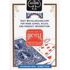Карты игральные Bicycle Rider Back International Jumbo Index (blue) Фото 4