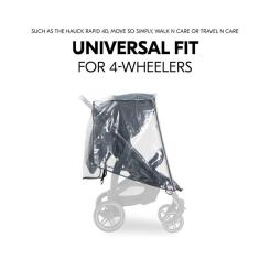 Дождевик на коляску Hauck Pushchair Raincover 4W Фото 4